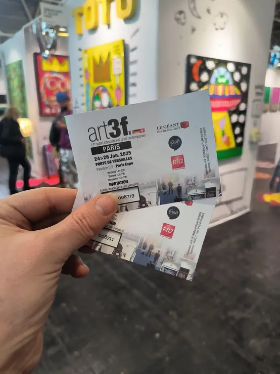 Vstupenka na veletrh ART3F v Paříži